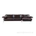 Hot selling leisure office furniture modern leather sofa